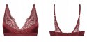 Hunkemoller NOIR biustonosz usztywniany bordo biustonosz S 36