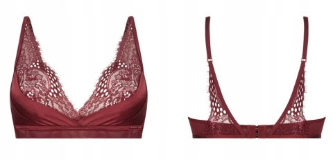 Hunkemoller NOIR biustonosz usztywniany bordo biustonosz S 36