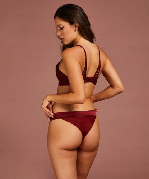 Hunkemoller NOIR biustonosz usztywniany bordo biustonosz S 36 Hunkemoller NOIR biustonosz usztywniany bordo biustonosz S 36
