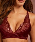 Hunkemoller NOIR biustonosz usztywniany bordo biustonosz S 36