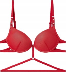 NOWY TEZENIS push-up czerwony biustonosz 80B
