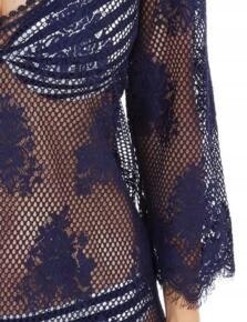 NOWE LEPEL narzutka koronkowa niebieska m/L NOWE LEPEL narzutka koronkowa niebieska m/L