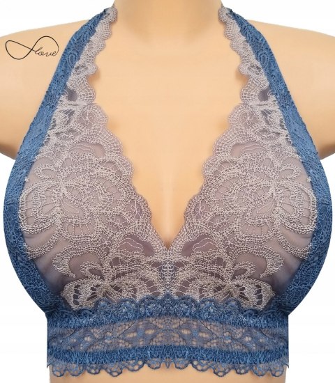 NOWY INTIMISSIMI niebieski koronkowy stanik 85B NOWY INTIMISSIMI niebieski koronkowy stanik 85B