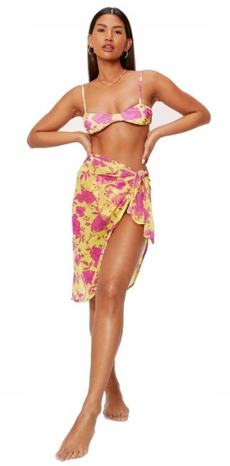 NOWE NASTY GAL kolorowe kwiaty pareo NOWE NASTY GAL kolorowe kwiaty pareo