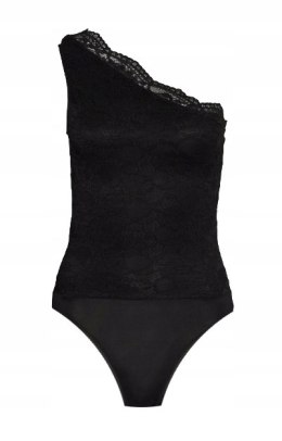 NOWY MISS SELFRIDGE koronkowe czarne body M