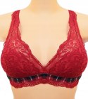 NOWY TEZENIS czerwony miękki biustonosz 70B