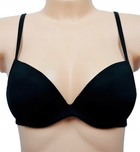 NOWY WOLFORD czarny satin gładki stanik 80B NOWY WOLFORD czarny satin gładki stanik 80B