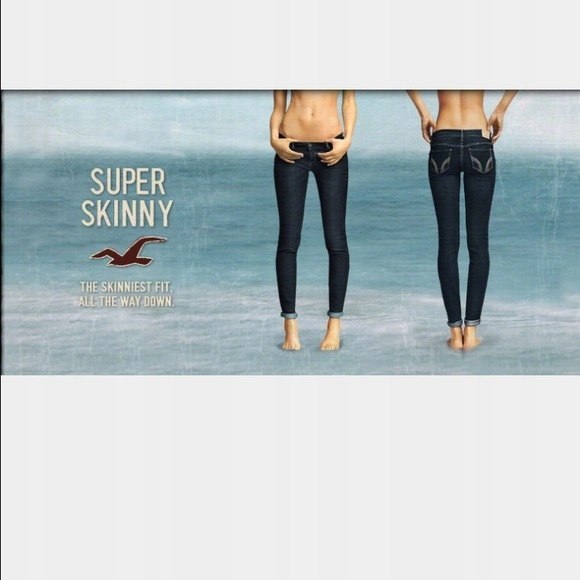 NOWE HOLLISTER super skinny jeans denim 24/33 NOWE HOLLISTER super skinny jeans denim 24/33