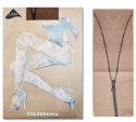 NOWE Calzedonia rajstopy szew zip beż M/L