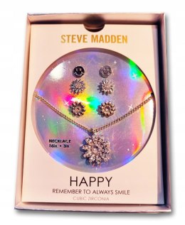 NOWY STEVE MADDEN komplet kolczyki naszyjnik