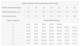 NOWY TRIUMPH strój kąpielowy floral push-up 36C