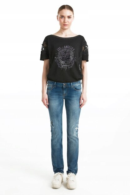 NOWE GUESS cigarette low jeansy 24/32 NOWE GUESS cigarette low jeansy 24/32