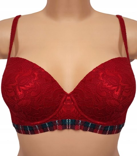 NOWY TEZENIS czerwony koronkowy biustonosz 85B NOWY TEZENIS czerwony koronkowy biustonosz 85B