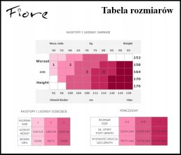 NOWE FIORE czarne pończochy do paska serce L2