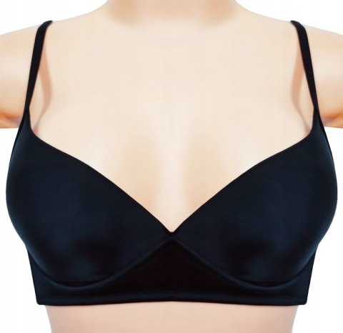 NOWY TEZENIS czarny bez fiszbin biustonosz 70B