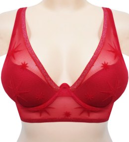 NOWY TEZENIS czerwony maxi push-up biustonosz 70B