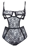 NOWY angielskie koronkowe sexy czarne body 70B