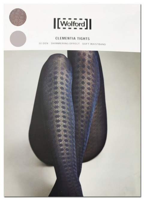 NOWE WOLFORD Clementia popielate rajstopy small S