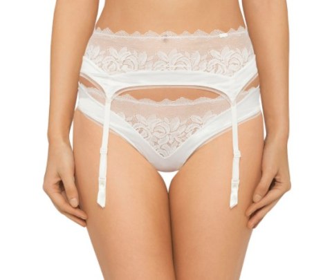 NOWY CALVIN KLEIN ecru pas do pończoch m/l NOWY CALVIN KLEIN ecru pas do pończoch m/l