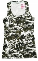 NOWY TEZENIS bawełniany kwiatowy top bluzka M 38 NOWY TEZENIS bawełniany kwiatowy top bluzka M 38