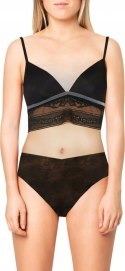 NOWY TEZENIS czarny koronka biustonosz 85B