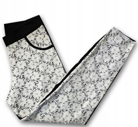 NOWE CALZEDONIA spodnie koronka domowe L NOWE CALZEDONIA spodnie koronka domowe L