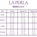 NOWE LA PERLA Lady Whisper granat pończochy M