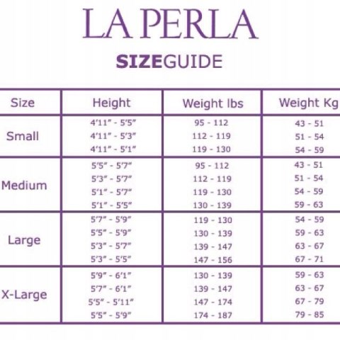 NOWE LA PERLA Lady Whisper granat pończochy M NOWE LA PERLA Lady Whisper granat pończochy M