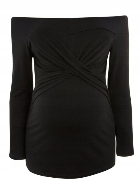NOWY TOP SHOP czarna bluzka ciążowa S 36 NOWY TOP SHOP czarna bluzka ciążowa S 36