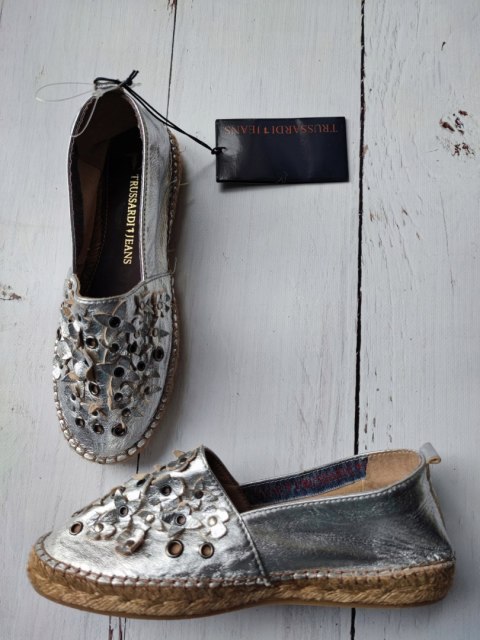 NOWE TRUSSARDI JEANS buty espadryle 36 (35) NOWE TRUSSARDI JEANS buty espadryle 36 (35)