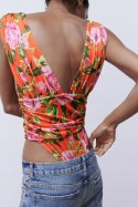 NOWE ZARA body kwiatowe bodysuit S NOWE ZARA body kwiatowe bodysuit S