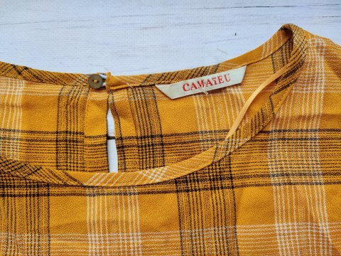 NOWY CAMAIEU kratka top bluzka 36 S NOWY CAMAIEU kratka top bluzka 36 S