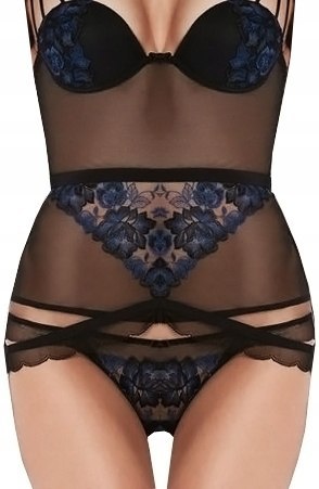NOWY Intimissimi zapinki lace czarny gorset 75D NOWY Intimissimi zapinki lace czarny gorset 75D