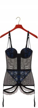 NOWY Intimissimi zapinki lace czarny gorset 75D