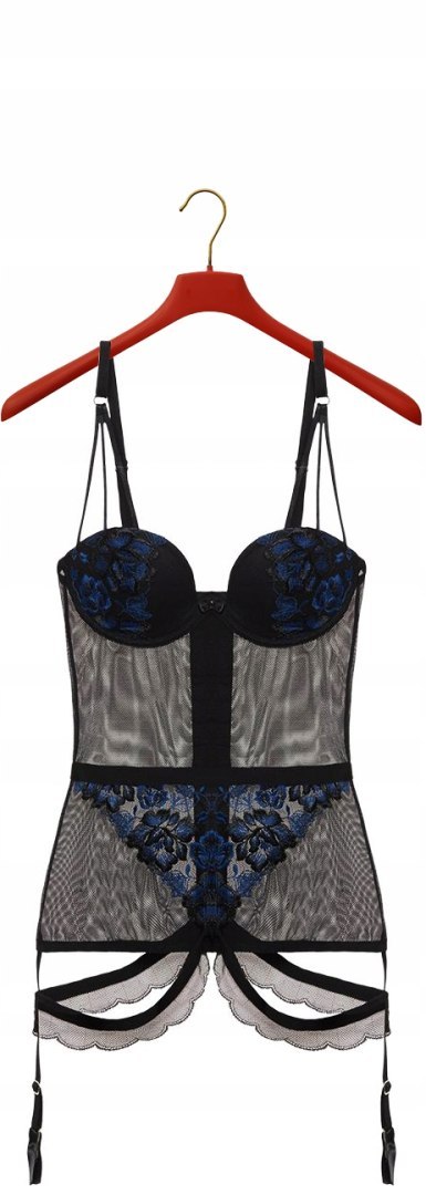 NOWY Intimissimi zapinki lace czarny gorset 75D NOWY Intimissimi zapinki lace czarny gorset 75D