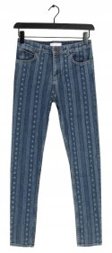 NOWE SANDRO Star Print Skinny jeansy 26