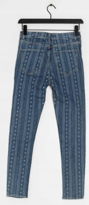 NOWE SANDRO Star Print Skinny jeansy 26 NOWE SANDRO Star Print Skinny jeansy 26