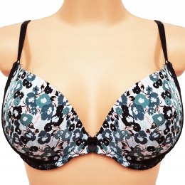 NOWY H&M kwiaty push-up biustonosz 75D