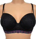 NOWY TEZENIS czarny usztywniany stanik 80E NOWY TEZENIS czarny usztywniany stanik 80E