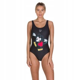 NOWY SPEEDO czarny myszka mickey strój kostium Xs 34