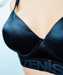 NOWY TEZENIS czarny usztywniany biustonosz 80B