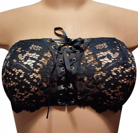 Biustonosz INTIMISSIMI czarny koronka opaska 80B Biustonosz INTIMISSIMI czarny koronka opaska 80B