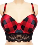 Biustonosz NTIMISSIMI sofia tartan stanik 75C NOWY
