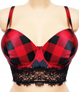 Biustonosz NTIMISSIMI sofia tartan stanik 75C NOWY