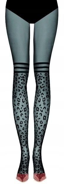 Calzedonia rajstopy panterka pantera czarne s/m NOWE Calzedonia rajstopy panterka pantera czarne s/m NOWE