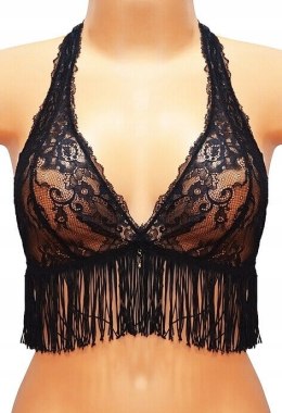 Biustonosz INTIMISSIMI frędzle czarny biustonosz 85B