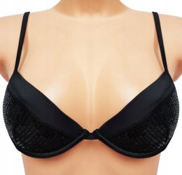 Biustonosz INTIMISSIMI czarny cekiny stanik 80B Nowy