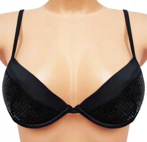 Biustonosz INTIMISSIMI czarny cekiny stanik 80B Nowy Biustonosz INTIMISSIMI czarny cekiny stanik 80B Nowy