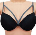 Biustonosz TEZENIS maxi push-up czarny biustonosz 80B Biustonosz TEZENIS maxi push-up czarny biustonosz 80B