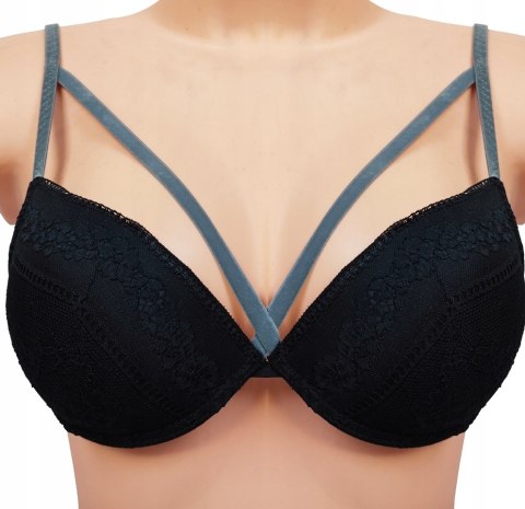 Biustonosz TEZENIS maxi push-up czarny biustonosz 80B Biustonosz TEZENIS maxi push-up czarny biustonosz 80B